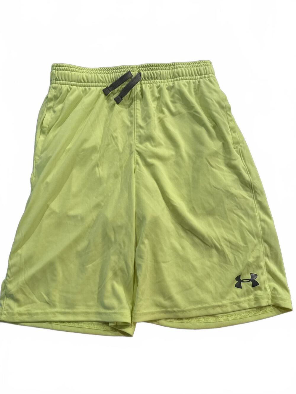 Under Armour Boys XL Yellow Neon Athletic Shorts